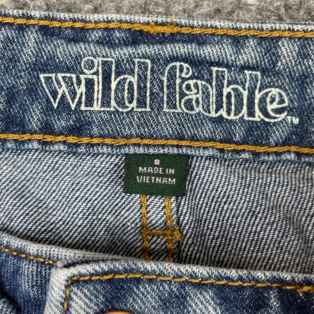 Wild Fable Denim Shorts Women 8 Blue Lot of 2 Super High Rise Distressed Frayed